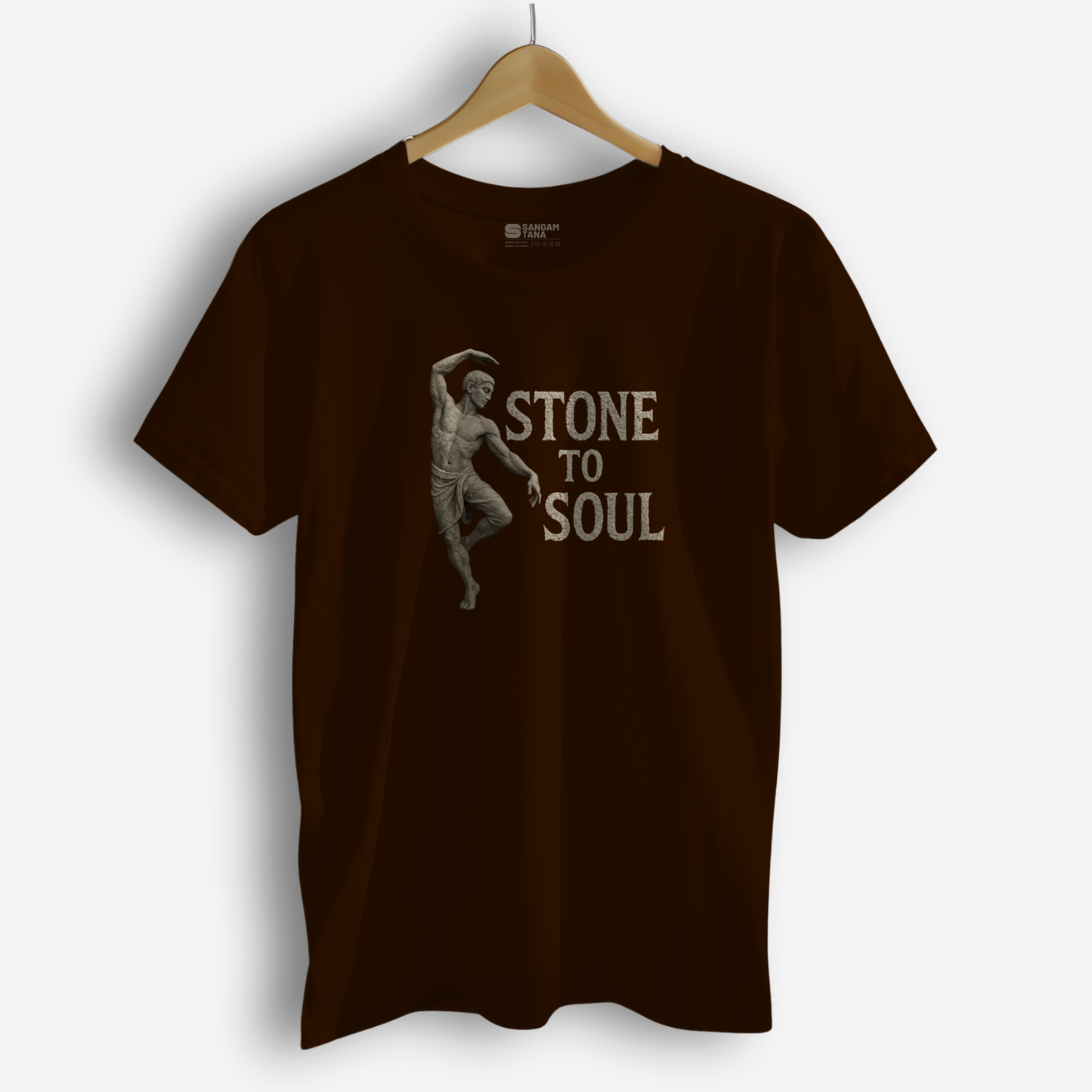 Stone to Soul T-Shirt β Bharatanatyam Temple Dance | Unisex Cotton Tee | Dance TShirt
