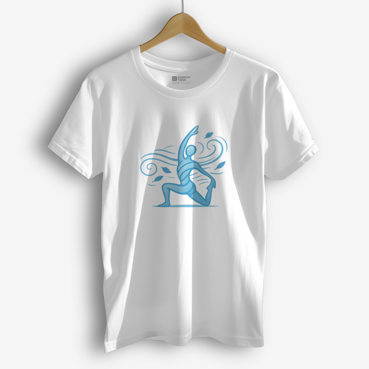 Classic Crew TShirt | Flow Like Wind2 TShirt | Women Yoga TShirt