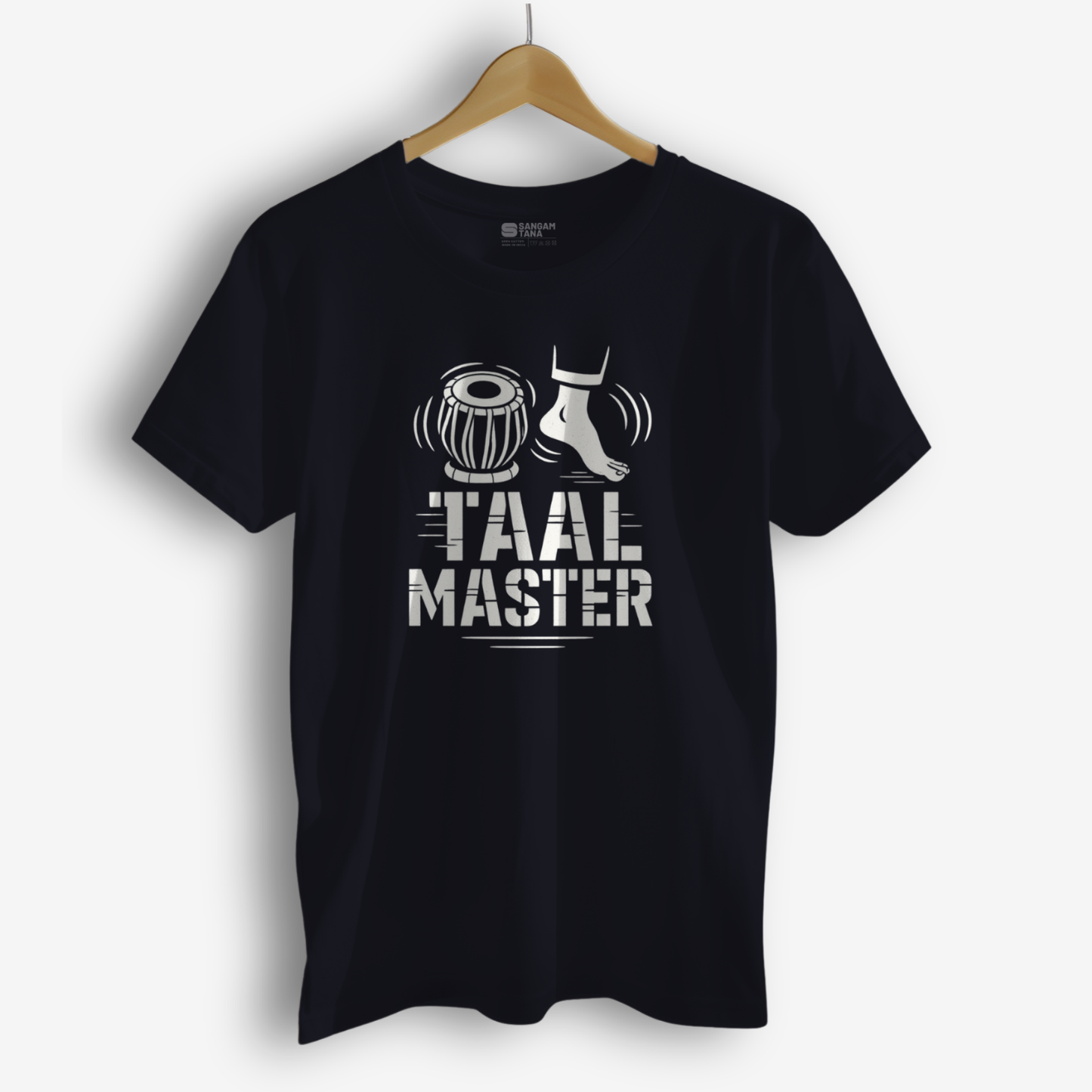 Taal Master T-Shirt – Kathak Dance Rhythm Tee | Tabla Footwork Fusion Shirt | Unisex Cotton T-Shirt