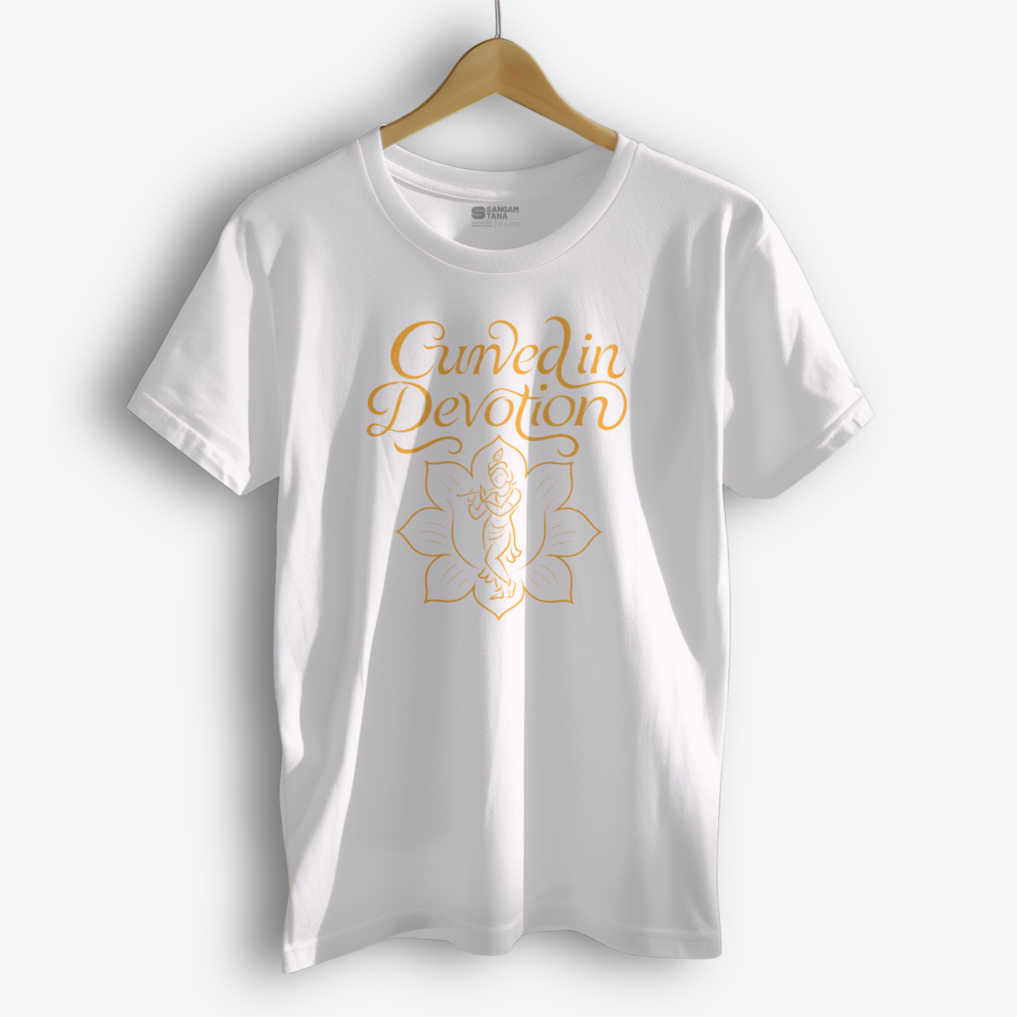 Carved in Devotion T‑Shirt – Odissi Dance Tee | Temple Pose | krishna tshirt | Classical Indian Artwear Dance TShirt