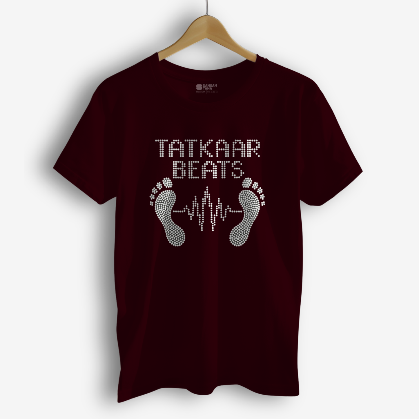 Tatkaar Beats T-Shirt β Kathak Dance Footwork Tee | Classical Indian Rhythm Shirt | Unisex Cotton T-Shirt | Dance TShirt