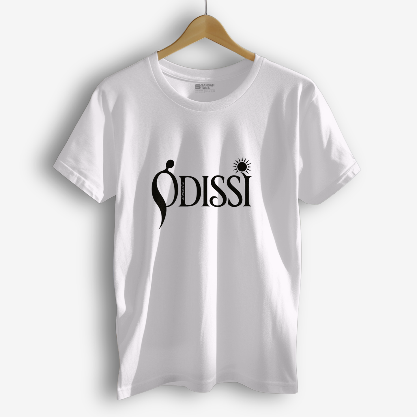Curves of Devotion – Odissi Dance T-Shirt | Minimalist Script Tee | Indian Classical Dance TShirt