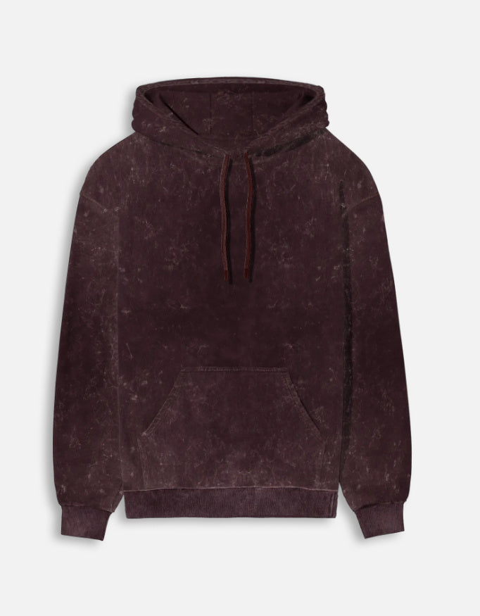 Unisex Acid Washed Hoodie | Maroon