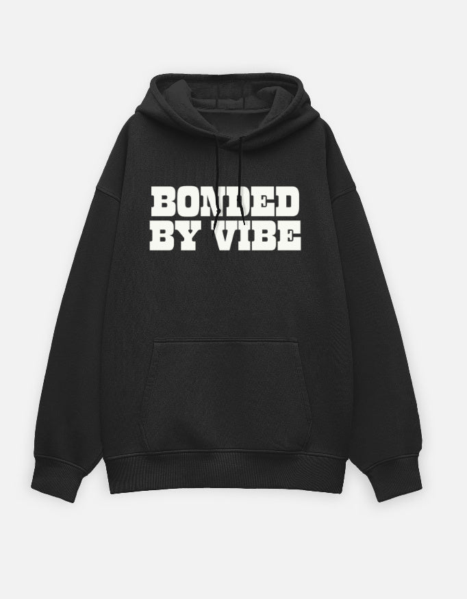 Bonded by Vibe – Unisex Oversized Hoodie | Black