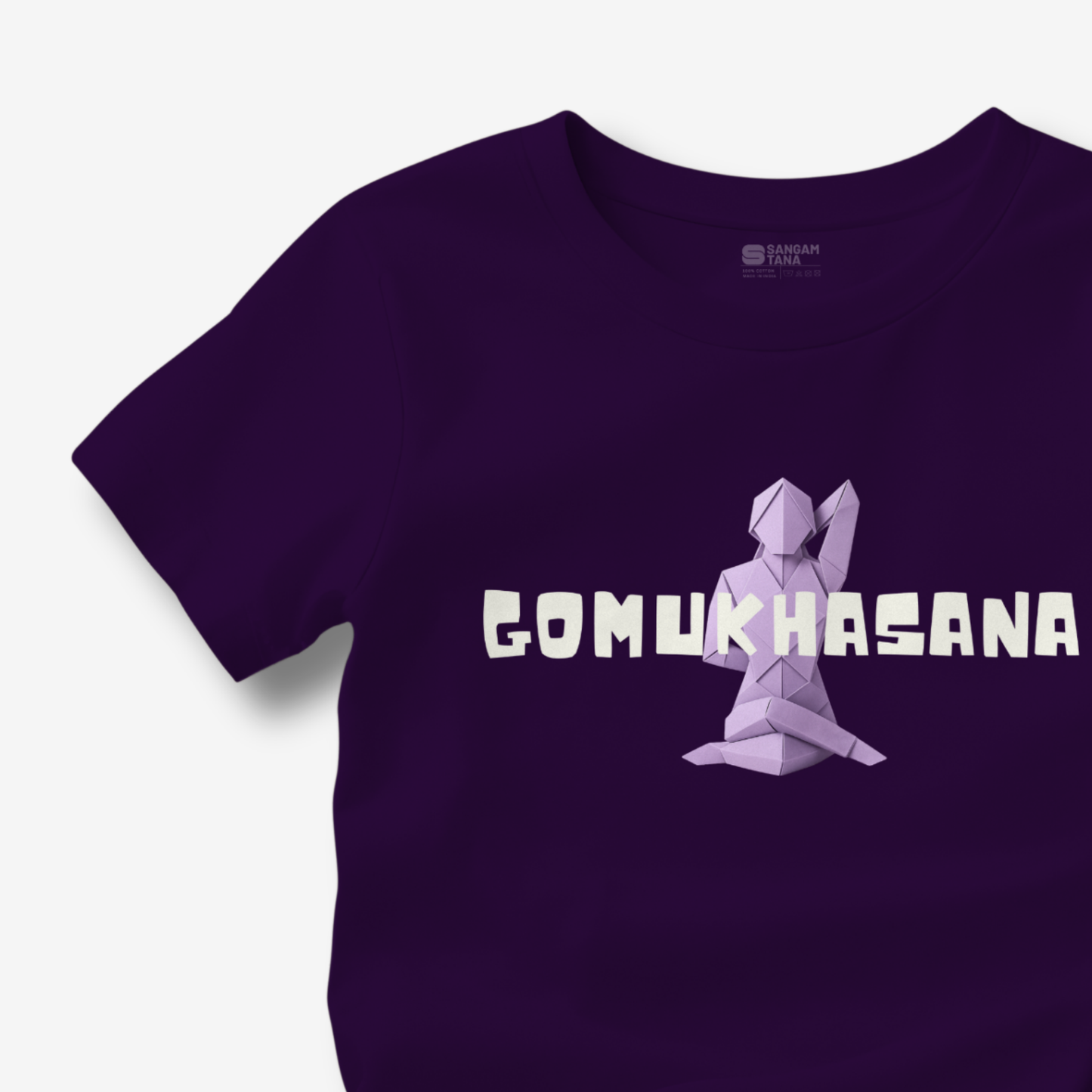 Gomukasana TShirt | Origami yogi TShirt | Yoga TShirt