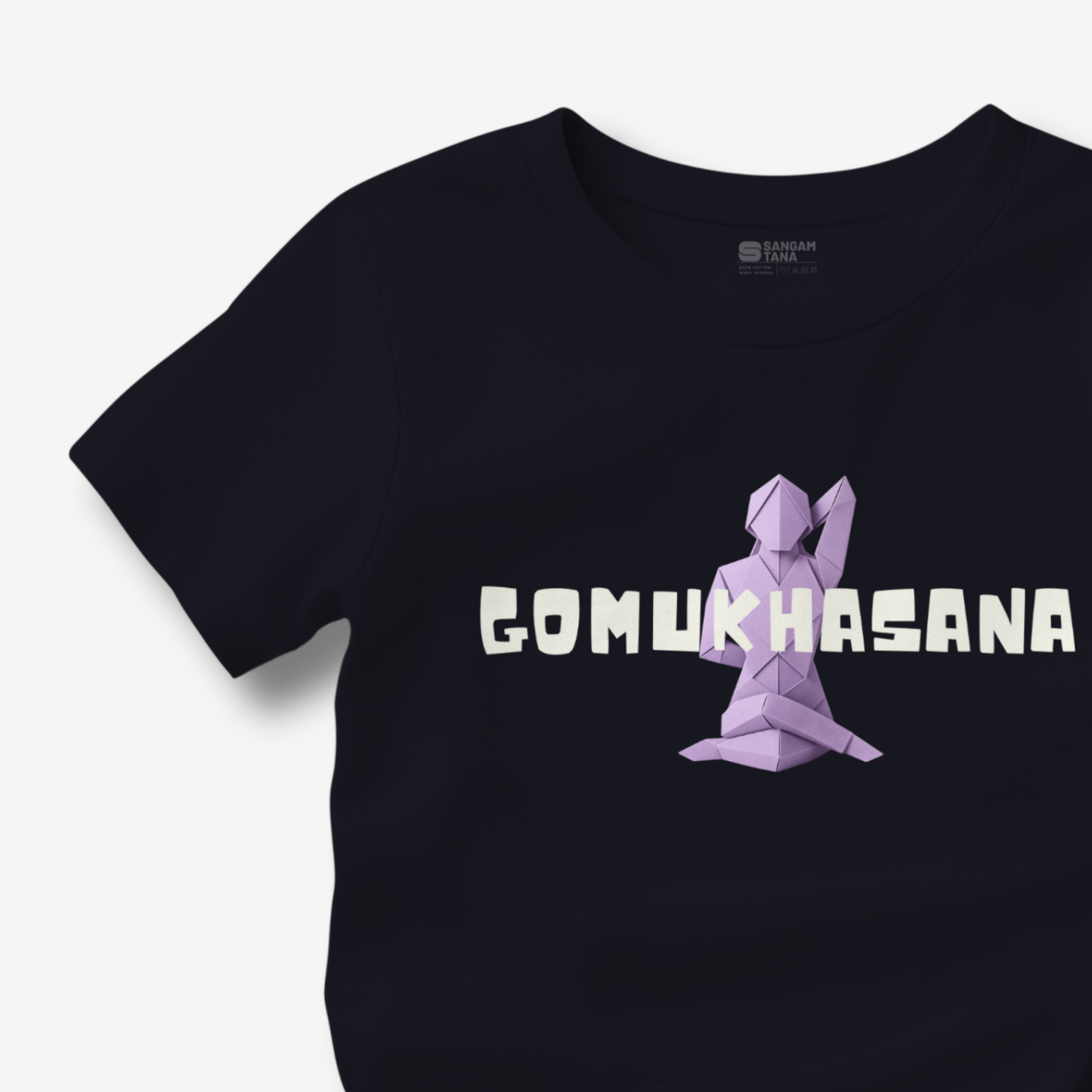 Gomukasana TShirt | Origami yogi TShirt | Yoga TShirt