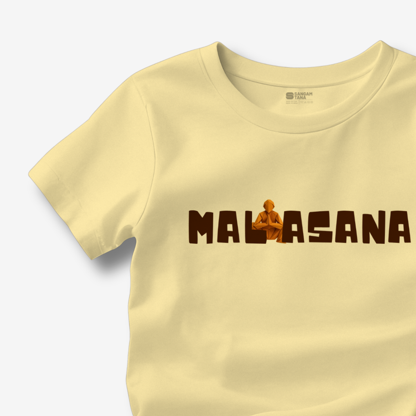 Malasana TShirt | Origami yogi TShirt | Yoga TShirt