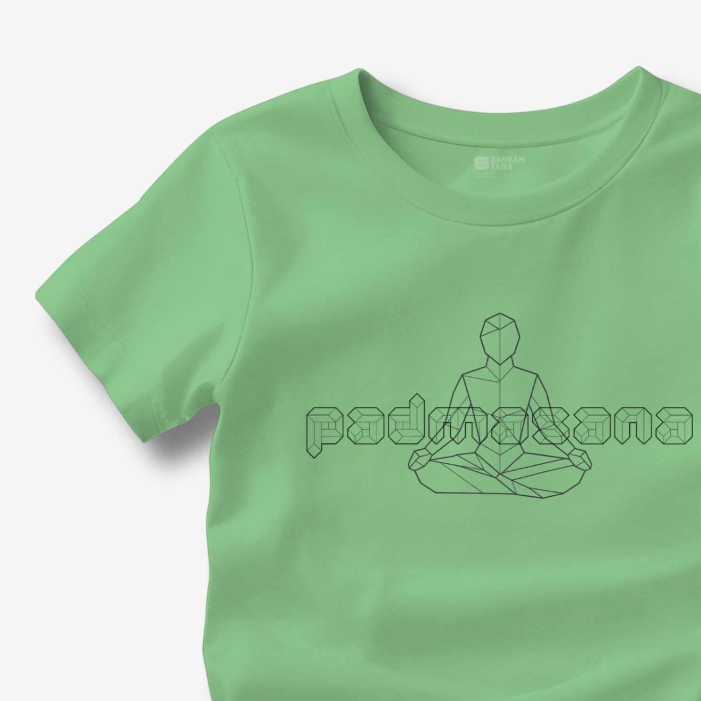Padmasana TShirt | Origami yogi TShirt | Yoga TShirt