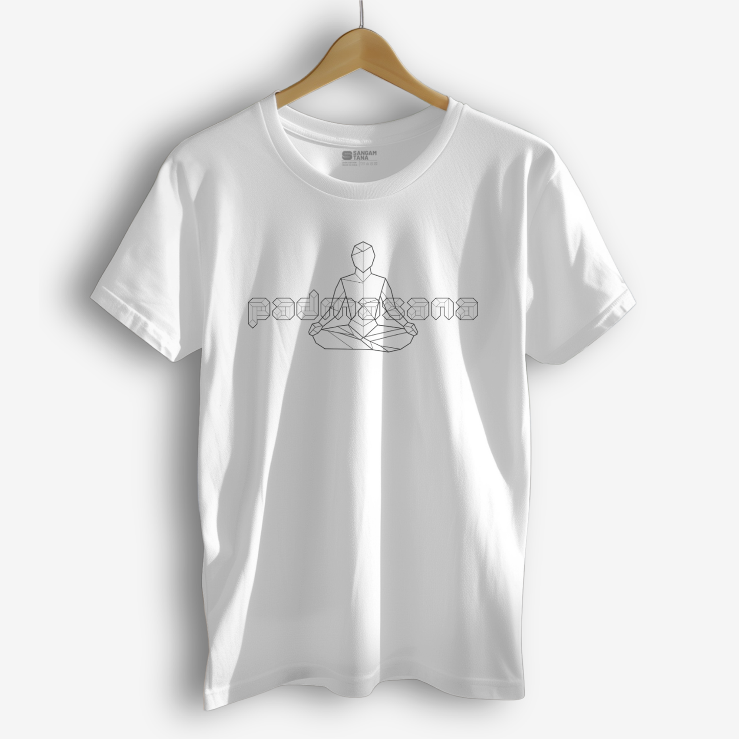 Padmasana TShirt | Origami yogi TShirt | Yoga TShirt