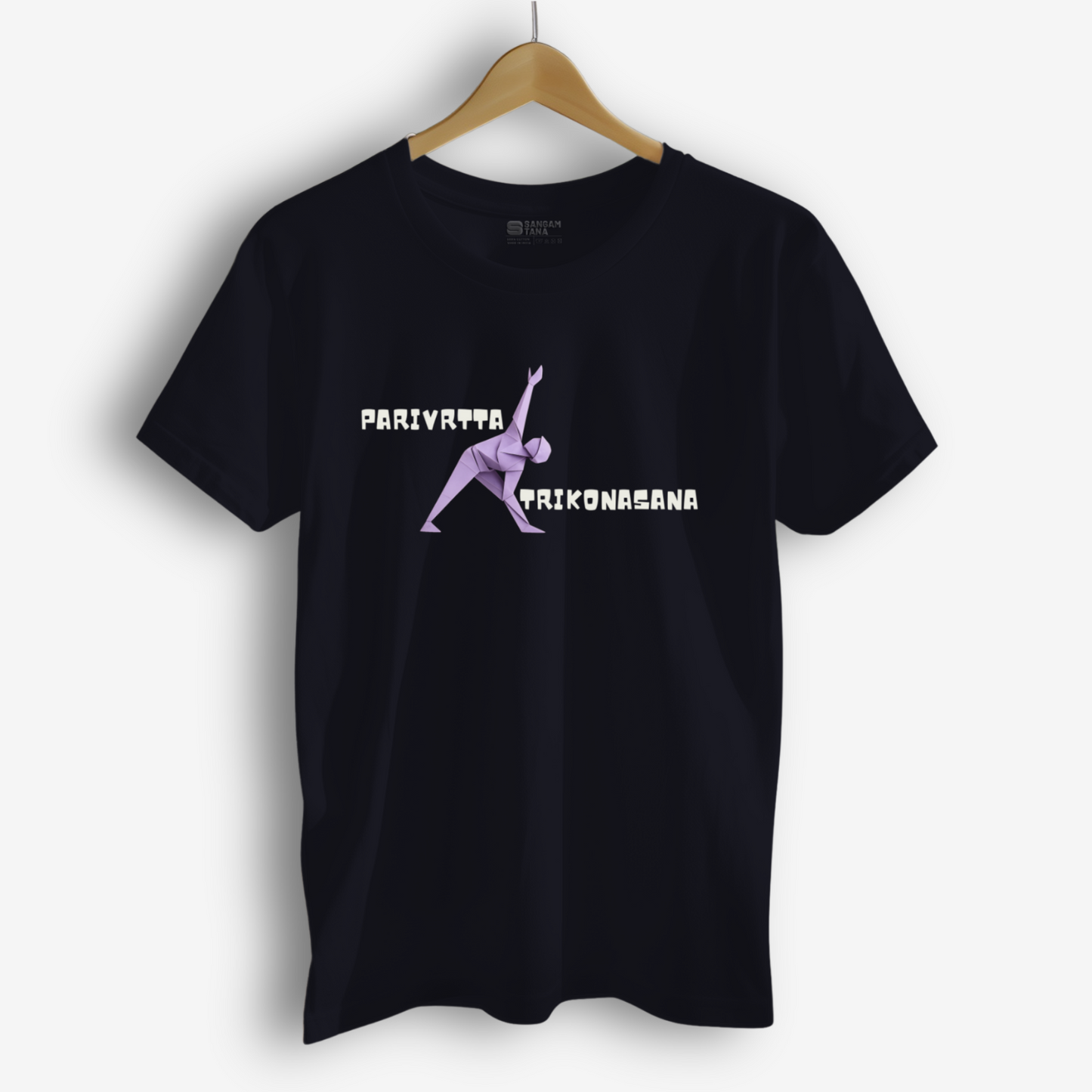Parivrtta Trikonasana TShirt | Origami yogi TShirt | Yoga TShirt