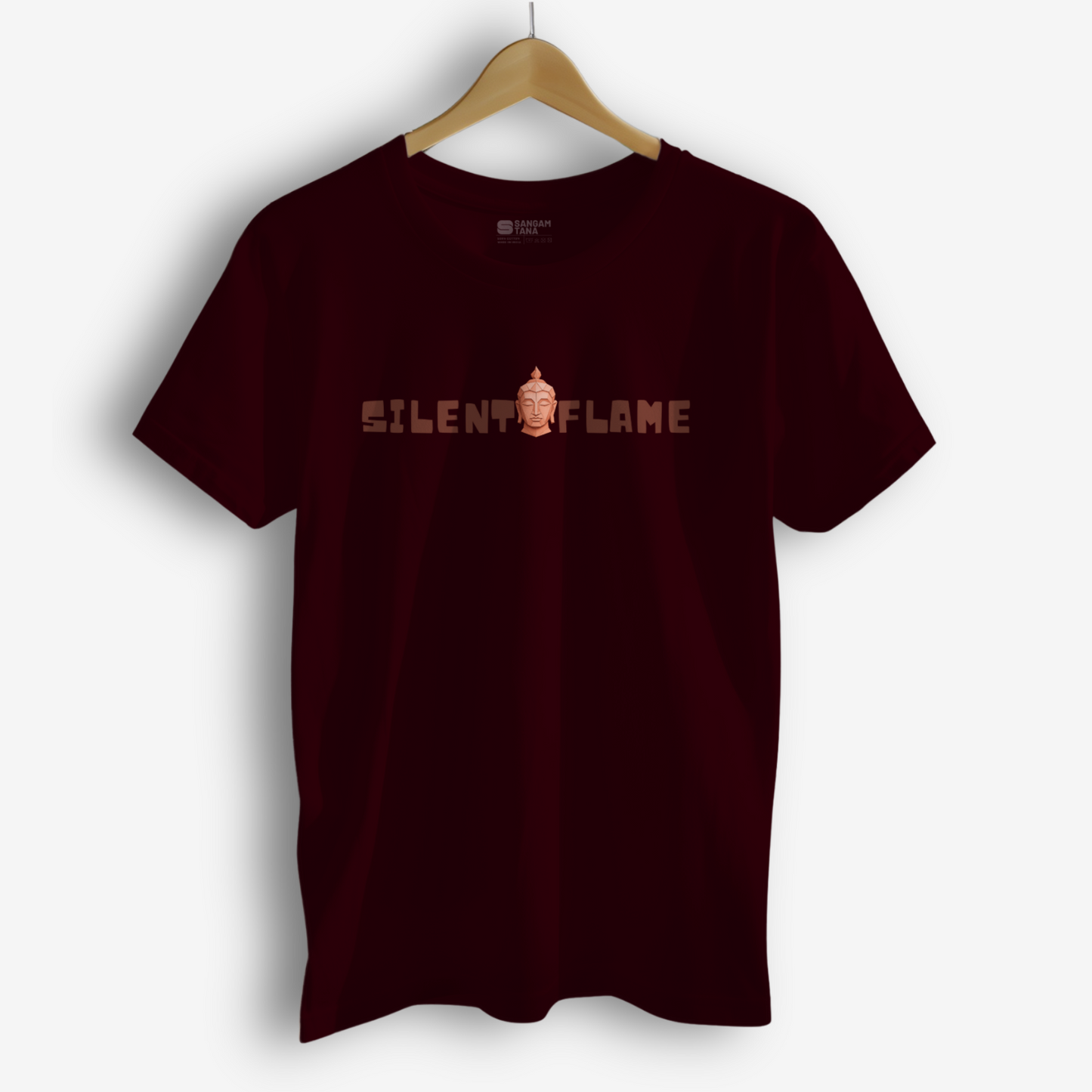 Silent Flame TShirt | Origami yogi TShirt | Yoga TShirt
