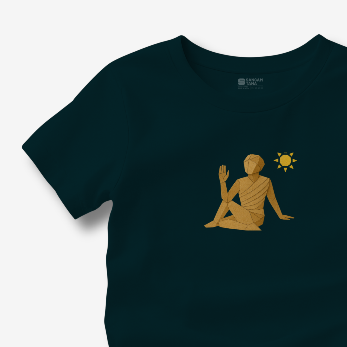 Seated Twist Pose TShirt | Origami yogi TShirt | Yoga TShirt