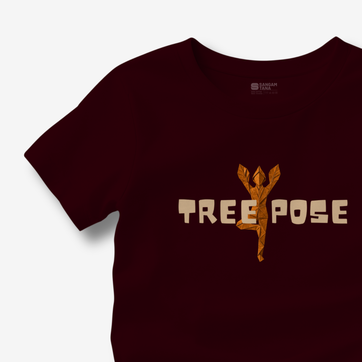 Tree Pose TShirt | Origami yogi TShirt | Yoga TShirt
