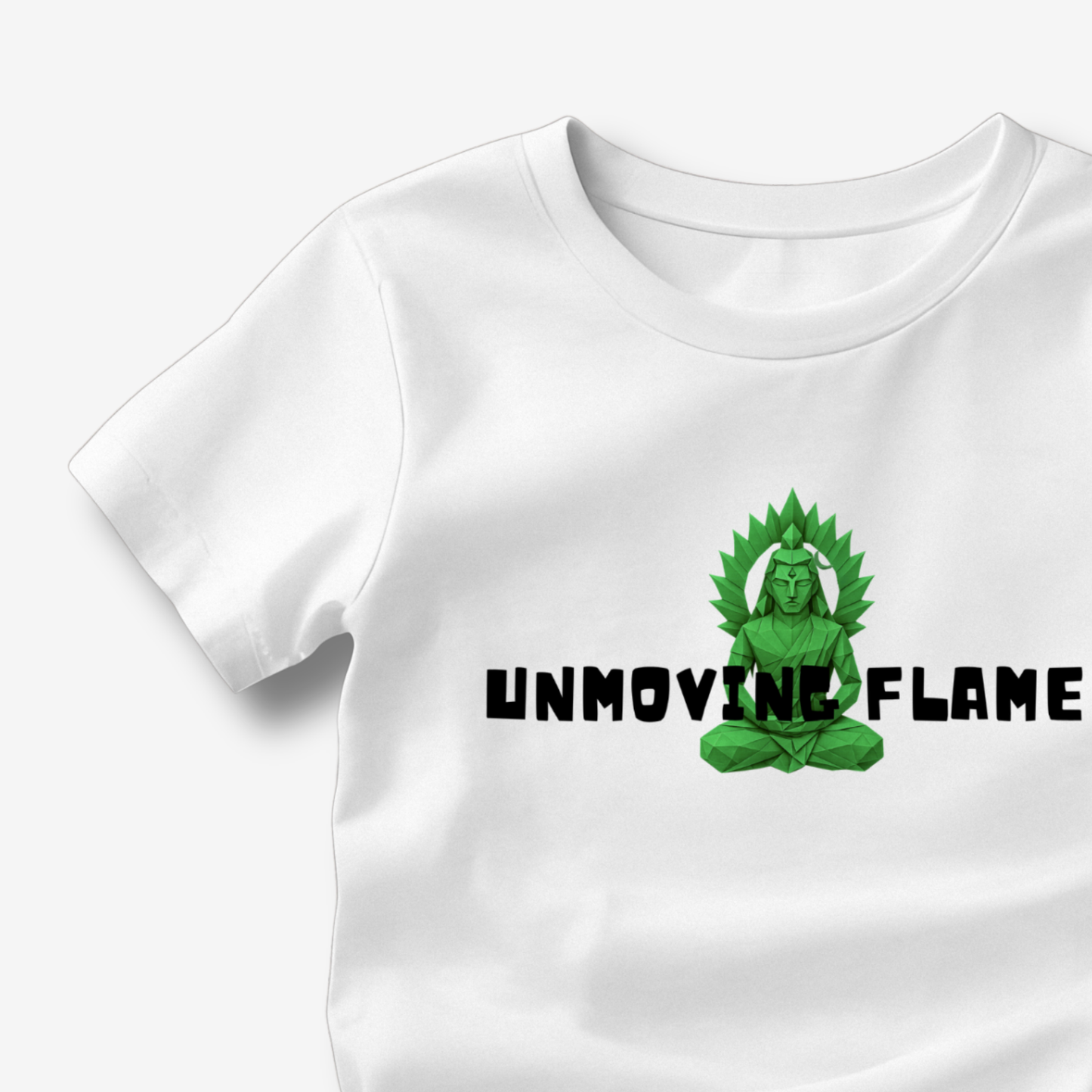 Unmoving Flame TShirt | Origami yogi TShirt | Yoga TShirt