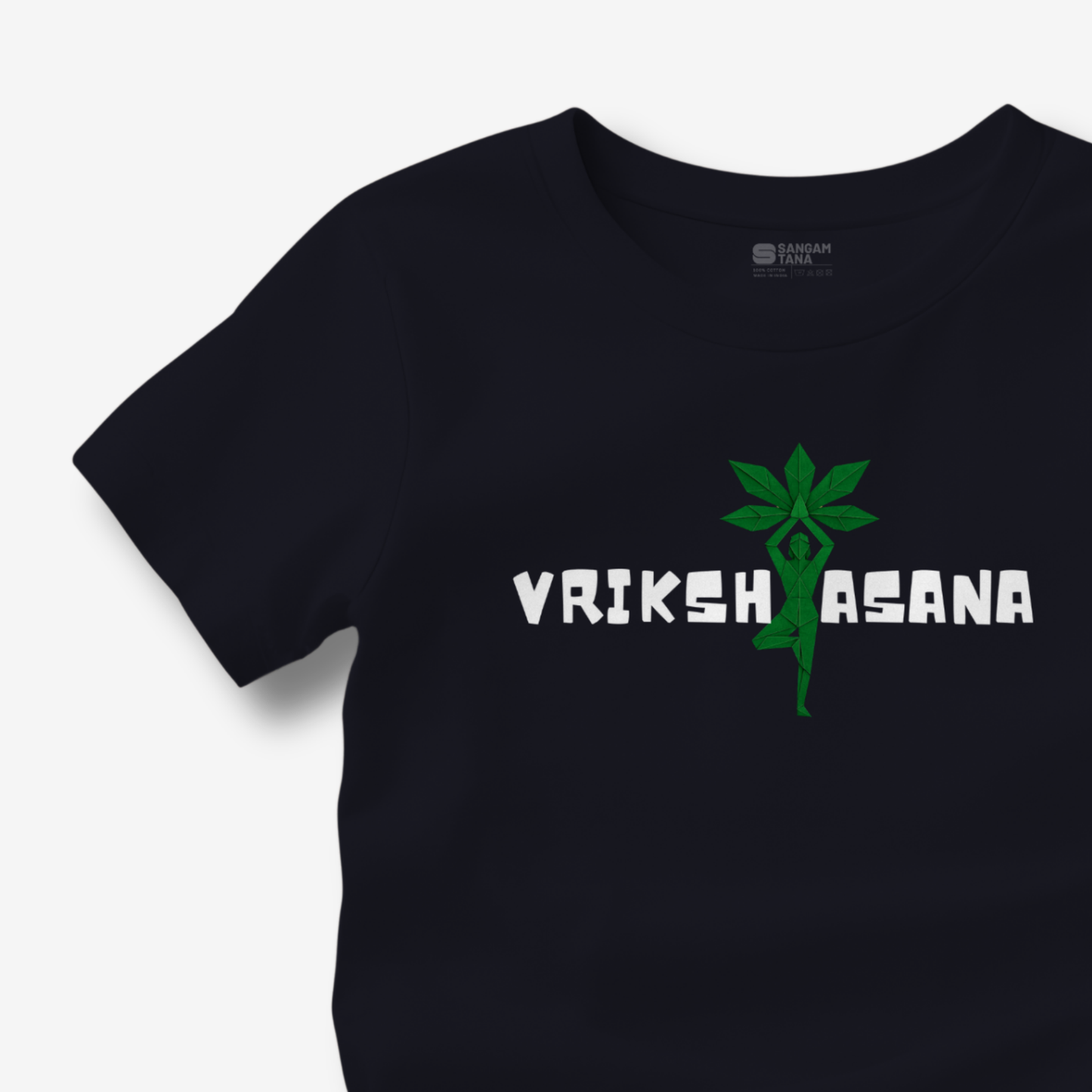 Vrikshasana TShirt | Origami yogi TShirt | Yoga TShirt
