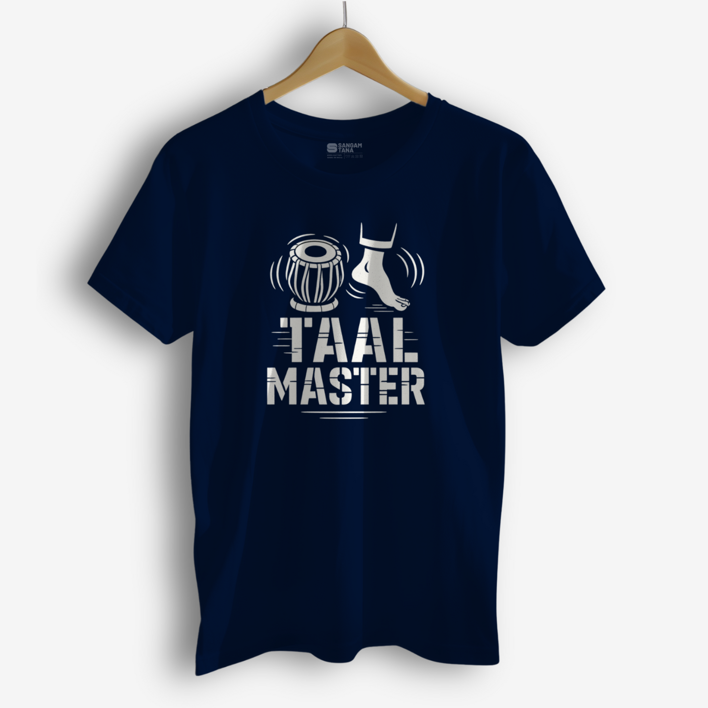 Taal Master T-Shirt – Kathak Dance Rhythm Tee | Tabla Footwork Fusion Shirt | Unisex Cotton T-Shirt