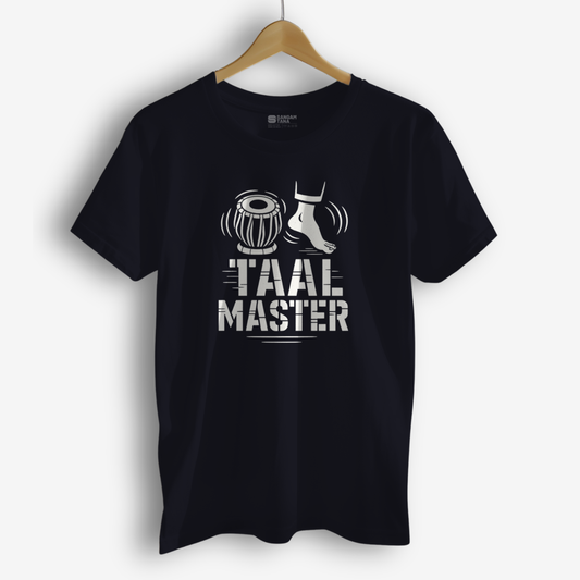 Taal Master T-Shirt – Kathak Dance Rhythm Tee | Tabla Footwork Fusion Shirt | Unisex Cotton T-Shirt