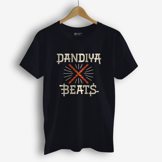Dandiya Beats T-Shirt – Garba Festival Dance Tee | Navratri Outfit | Unisex Cotton T-Shirt | Dance TShirt