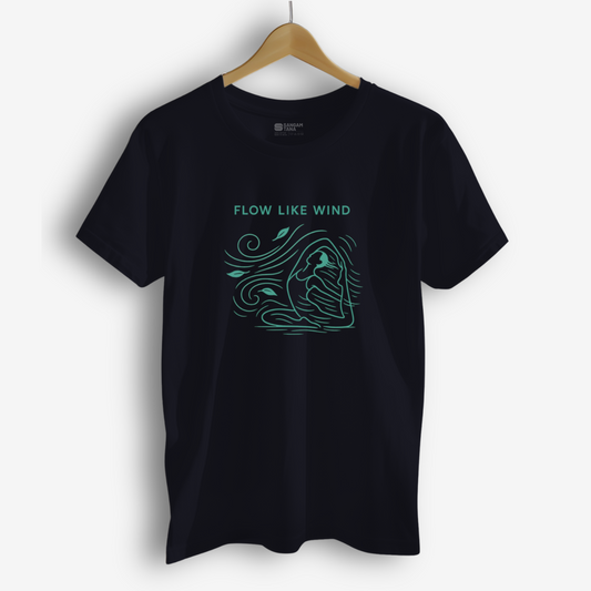 Classic Crew TShirt | Flow Like Wind TShirt | Yoga TShirt