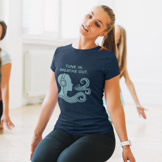 Classic Crew TShirt | Turn in breathe out TShirt | Women Yoga TShirt