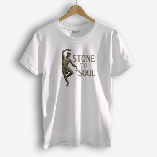 Stone to Soul T-Shirt – Bharatanatyam Temple Dance | Unisex Cotton Tee | Dance TShirt