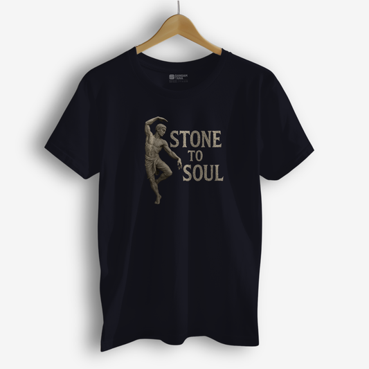 Stone to Soul T-Shirt – Bharatanatyam Temple Dance | Unisex Cotton Tee | Dance TShirt