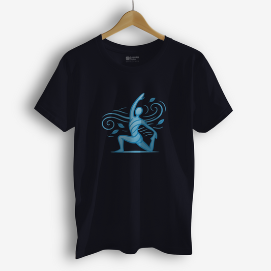 Classic Crew TShirt | Flow Like Wind2 TShirt | Women Yoga TShirt