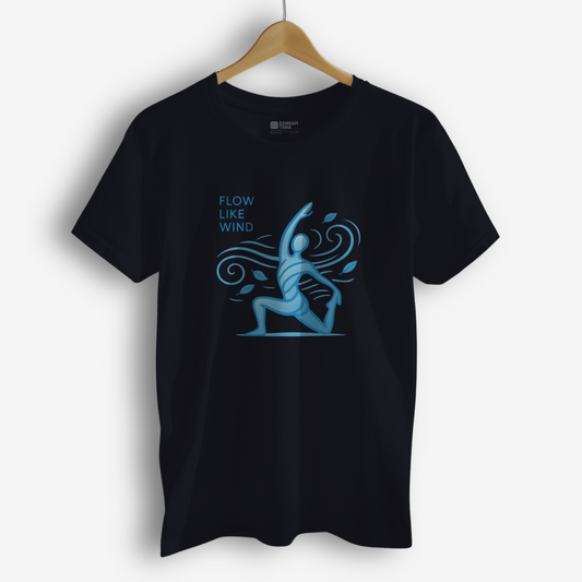 Classic Crew TShirt | Flow Like Wind TShirt | Women Yoga TShirt