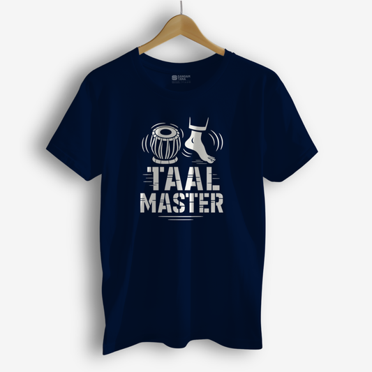 Taal Master T-Shirt – Kathak Dance Rhythm Tee | Tabla Footwork Fusion Shirt | Unisex Cotton T-Shirt
