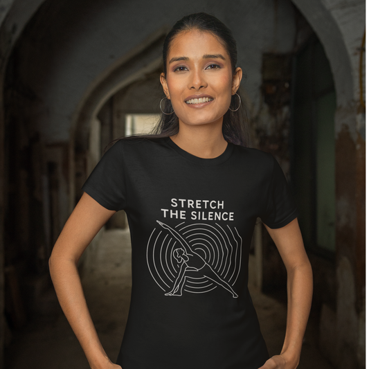 Classic Crew TShirt | Stretch the Silence TShirt | Women Yoga TShirt