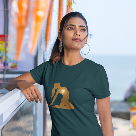 Classic Crew TShirt | Light heart TShirt | Women Yoga TShirt