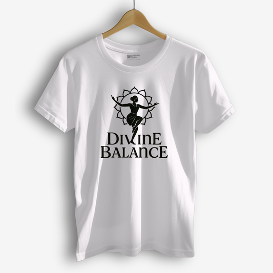 Divine Balance T-Shirt – Odissi Dance & Spiritual Harmony Tee | Classical Indian Cotton Shirt | Dance TShirt