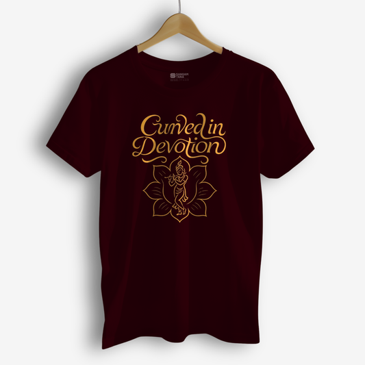 Carved in Devotion T‑Shirt – Odissi Dance Tee | Temple Pose | krishna tshirt | Classical Indian Artwear Dance TShirt