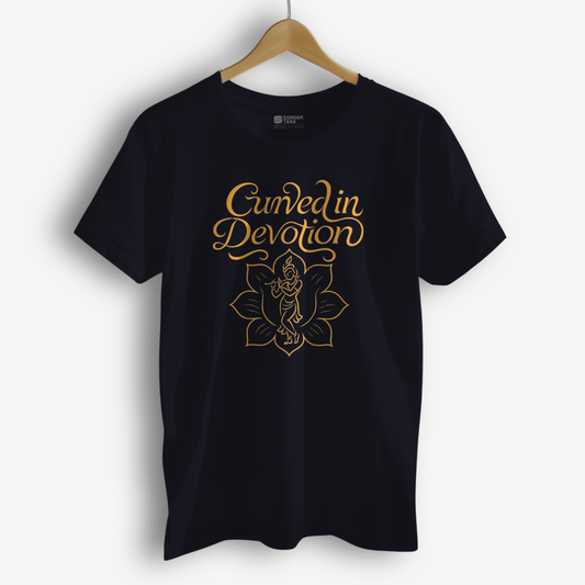 Carved in Devotion T‑Shirt – Odissi Dance Tee | Temple Pose | krishna tshirt | Classical Indian Artwear Dance TShirt