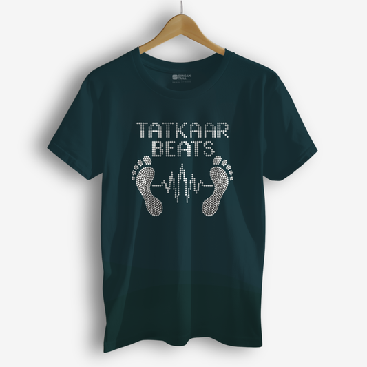 Tatkaar Beats T-Shirt – Kathak Dance Footwork Tee | Classical Indian Rhythm Shirt | Unisex Cotton T-Shirt | Dance TShirt