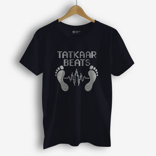 Tatkaar Beats T-Shirt – Kathak Dance Footwork Tee | Classical Indian Rhythm Shirt | Unisex Cotton T-Shirt | Dance TShirt