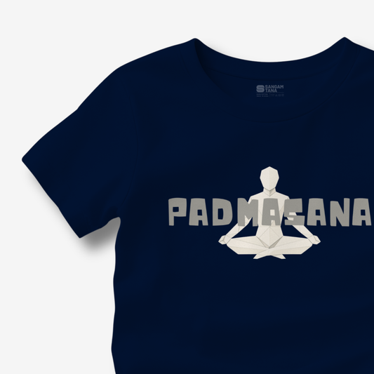 Padmasana TShirt | Origami yogi TShirt | Yoga TShirt