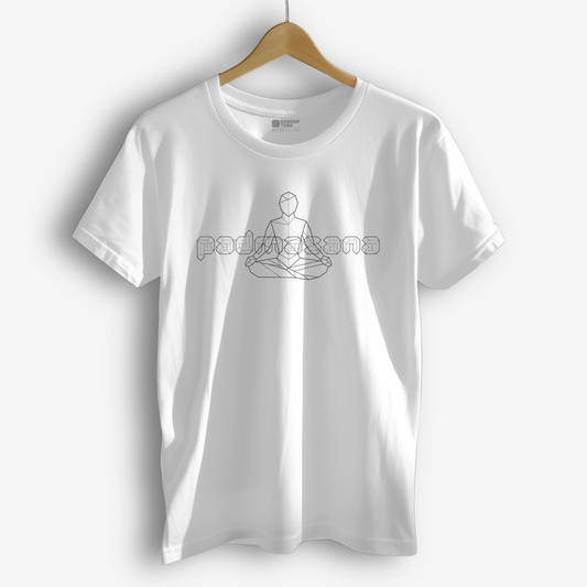 Padmasana TShirt | Origami yogi TShirt | Yoga TShirt