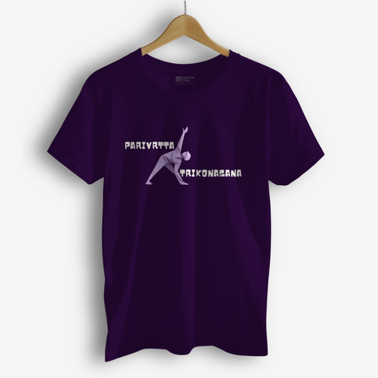 Parivrtta Trikonasana TShirt | Origami yogi TShirt | Yoga TShirt