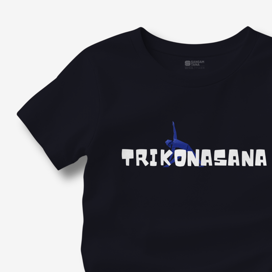 Trikonasana TShirt | Origami yogi TShirt | Yoga TShirt