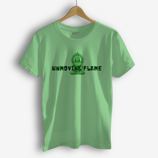 Unmoving Flame TShirt | Origami yogi TShirt | Yoga TShirt