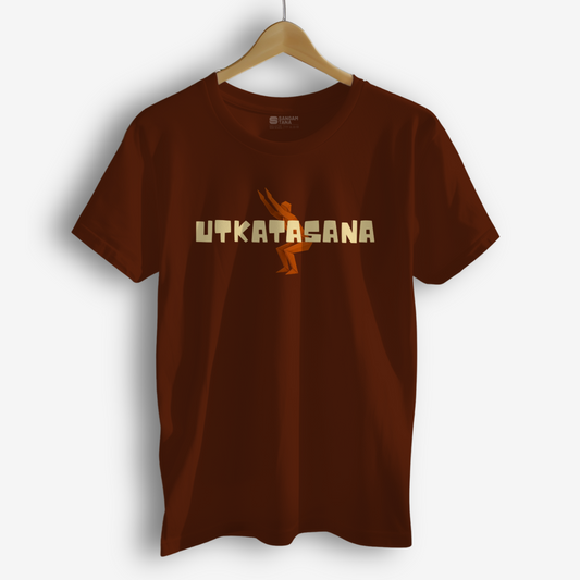 Utkatasana TShirt | Origami yogi TShirt | Yoga TShirt