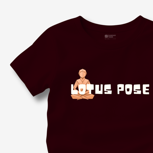 Lotus Pose TShirt | Origami yogi TShirt | Yoga TShirt