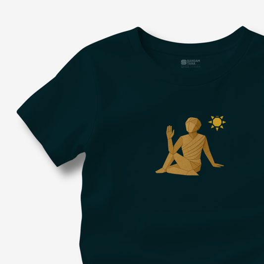 Seated Twist Pose TShirt | Origami yogi TShirt | Yoga TShirt