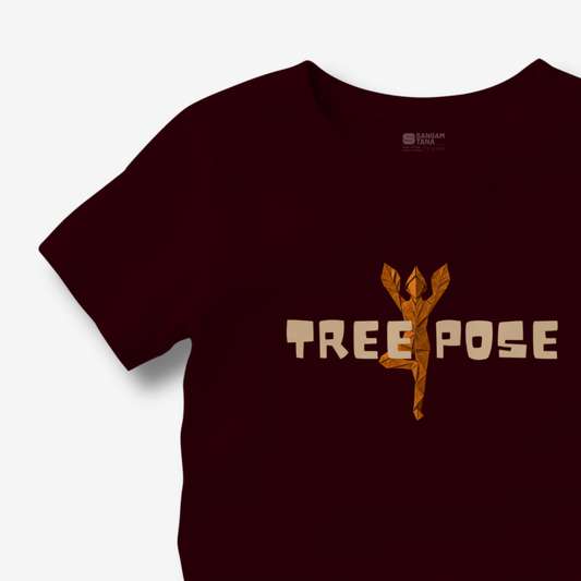 Tree Pose TShirt | Origami yogi TShirt | Yoga TShirt