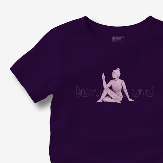 Turn Inward TShirt | Origami yogi TShirt | Yoga TShirt