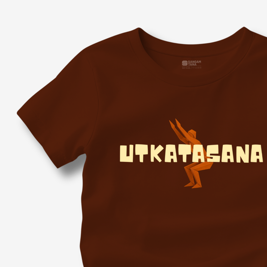 Utkatasana TShirt | Origami yogi TShirt | Yoga TShirt