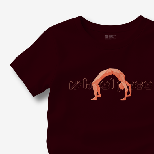 Wheel Pose TShirt | Origami yogi TShirt | Yoga TShirt